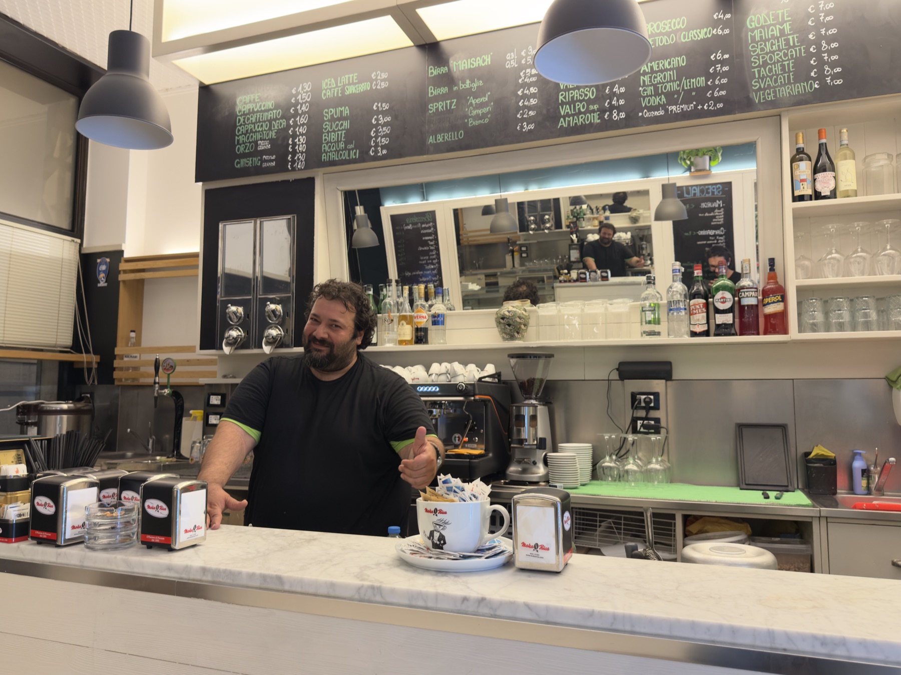 Un saluto dal barista